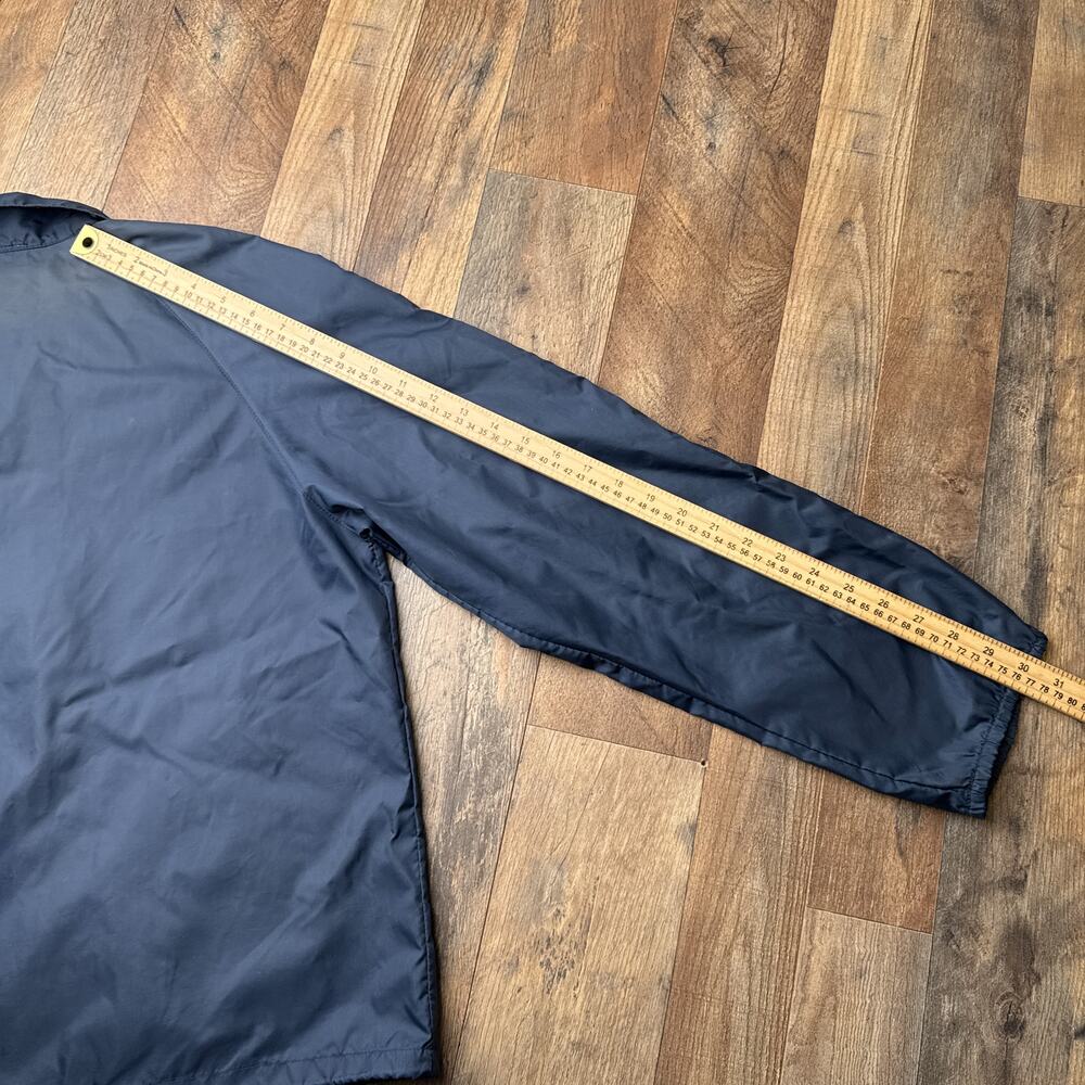 Vintage 80s Lacoste Jacket Men's Large‎ Blue Windbreaker Waterproof Golf 6067 - Picture 12 of 13